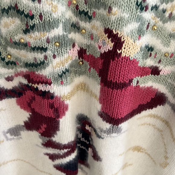 Gorgeous Navy Skating Scene Sweater - Picture 3 of 5